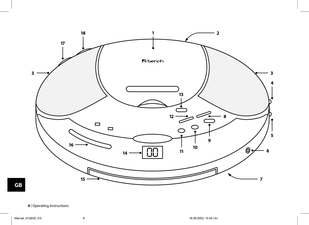 Kompernass KH 2242 operating instructions  Operating Instructions 