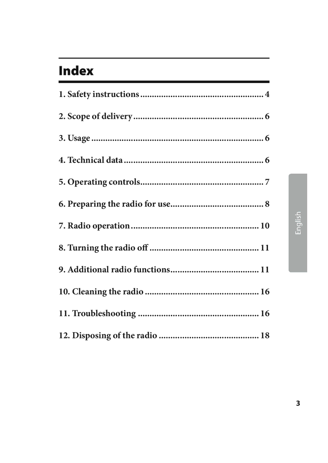 Kompernass KH 2245 manual Index 