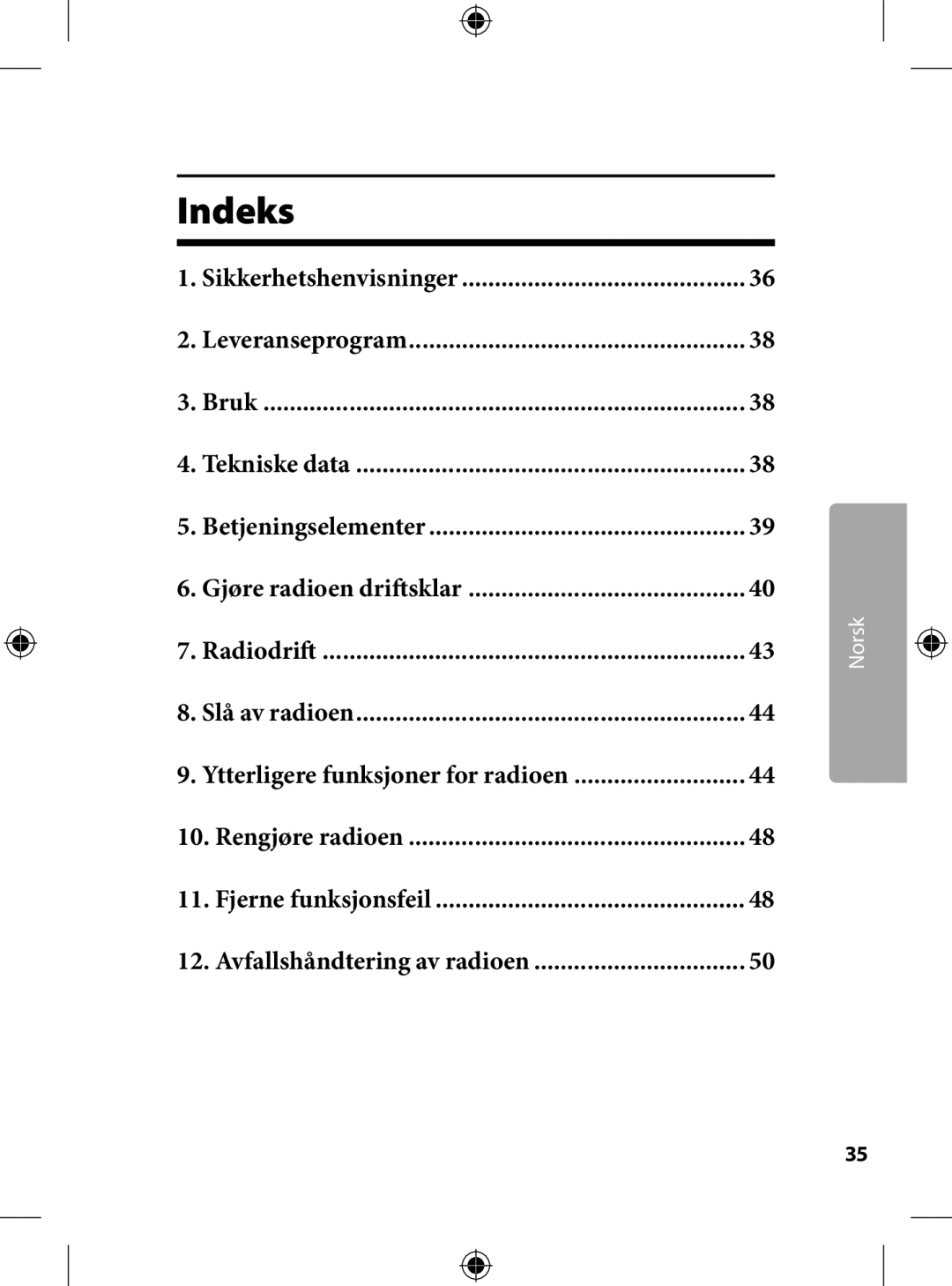 Kompernass KH 2246 manual Indeks 