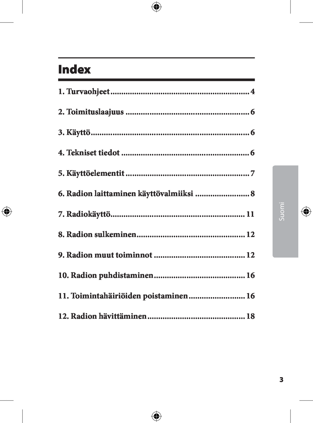 Kompernass KH 2246 manual Index 
