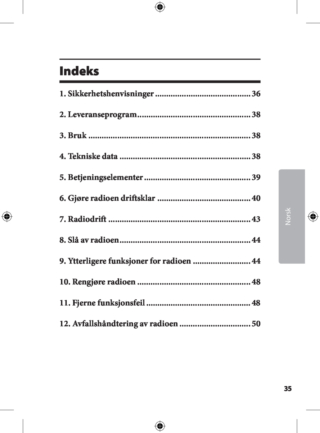 Kompernass KH 2246 manual Indeks 