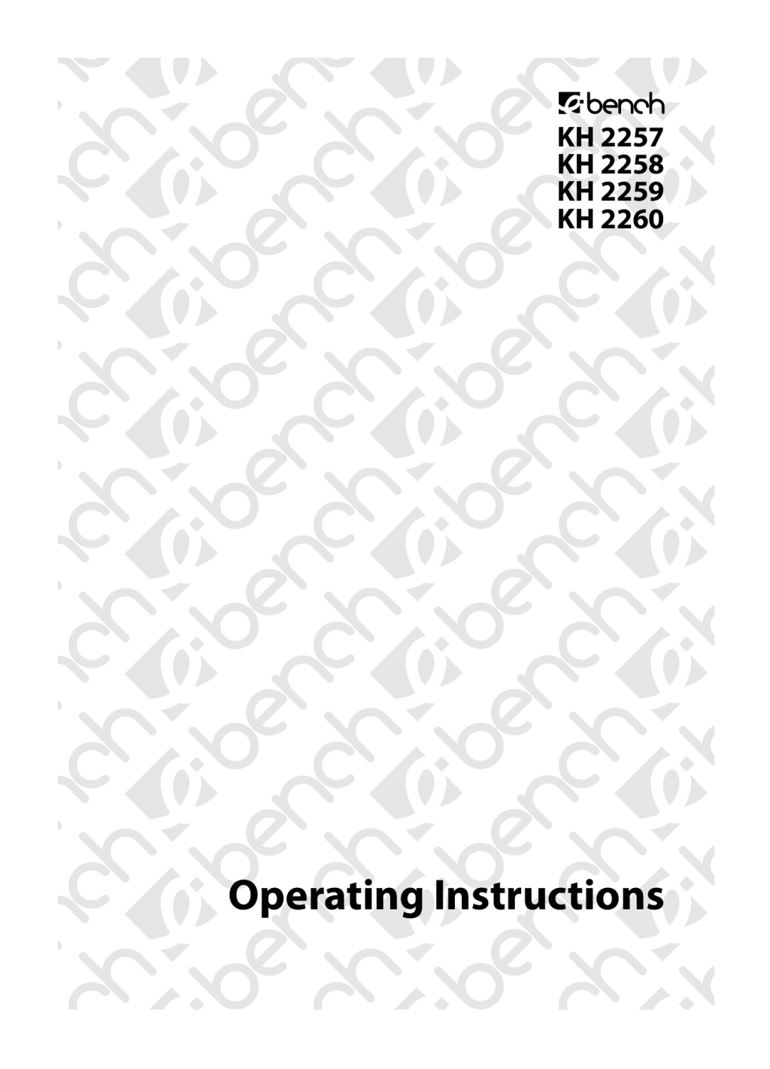 Kompernass KH 2260, KH 2258, KH 2259 operating instructions Operating Instructions 
