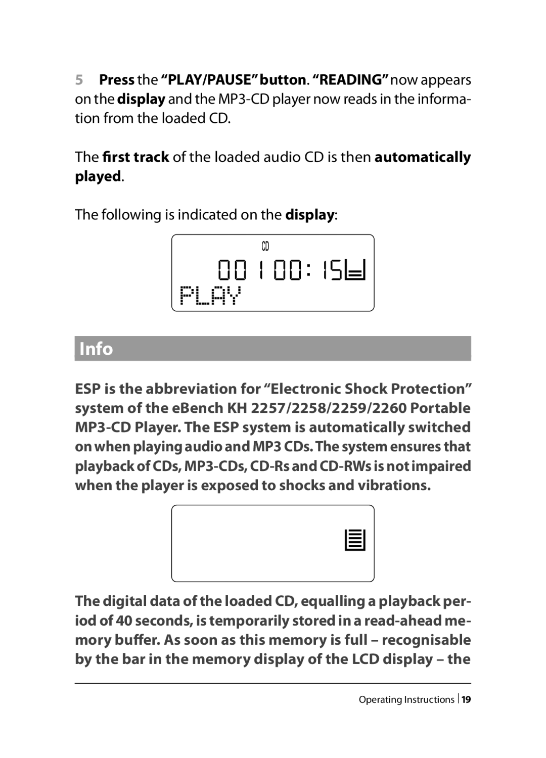 Kompernass KH 2258, KH 2260, KH 2259 operating instructions Operating Instructions  