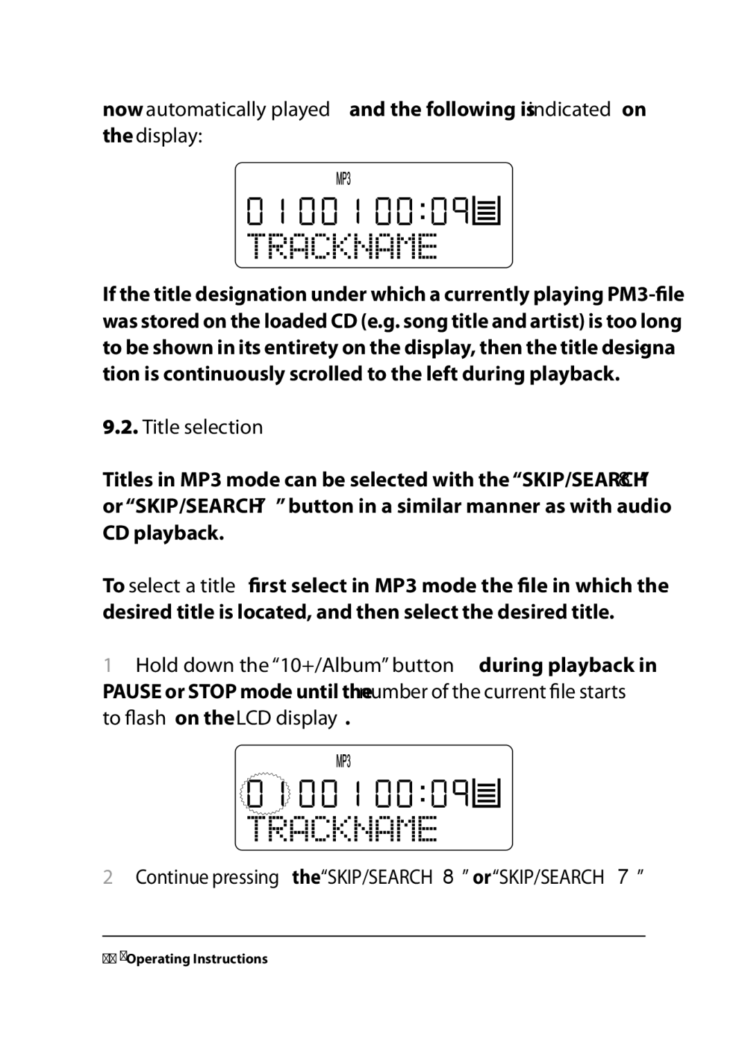 Kompernass KH 2259, KH 2258, KH 2260 operating instructions Title selection 