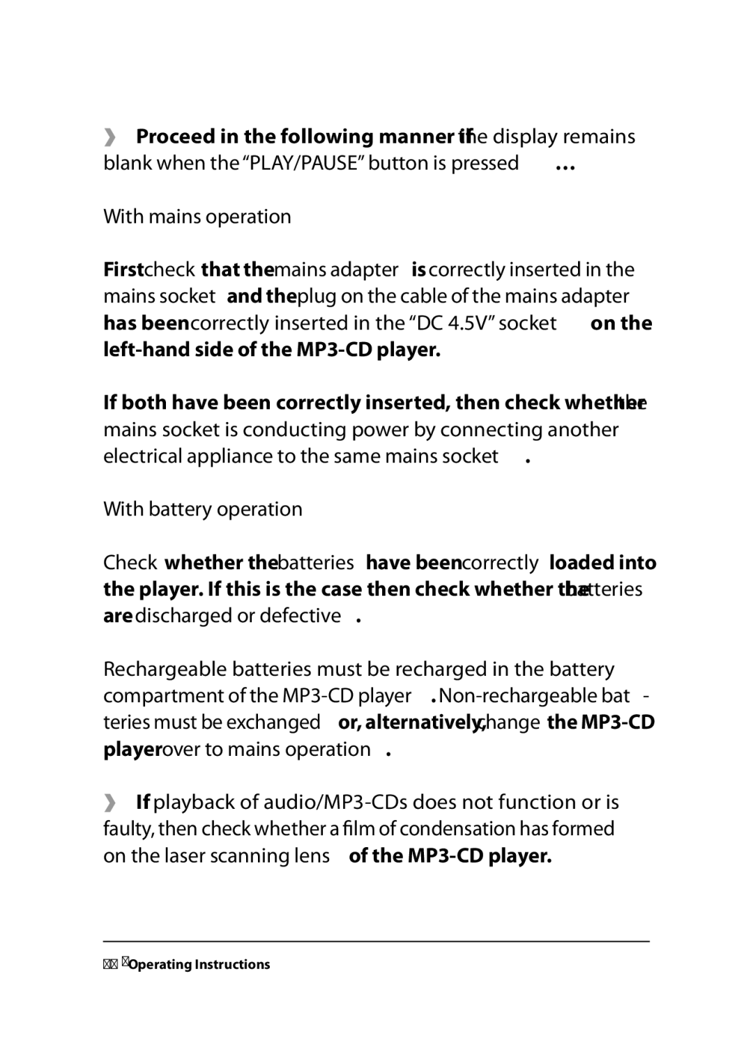 Kompernass KH 2258, KH 2260, KH 2259 operating instructions  Operating Instructions 