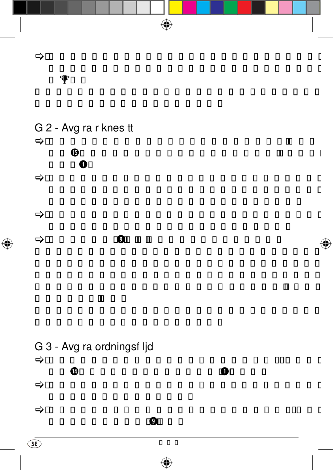 Kompernass KH 2283 instruction manual Tryck på Enter o för att bekräfta ditt val 