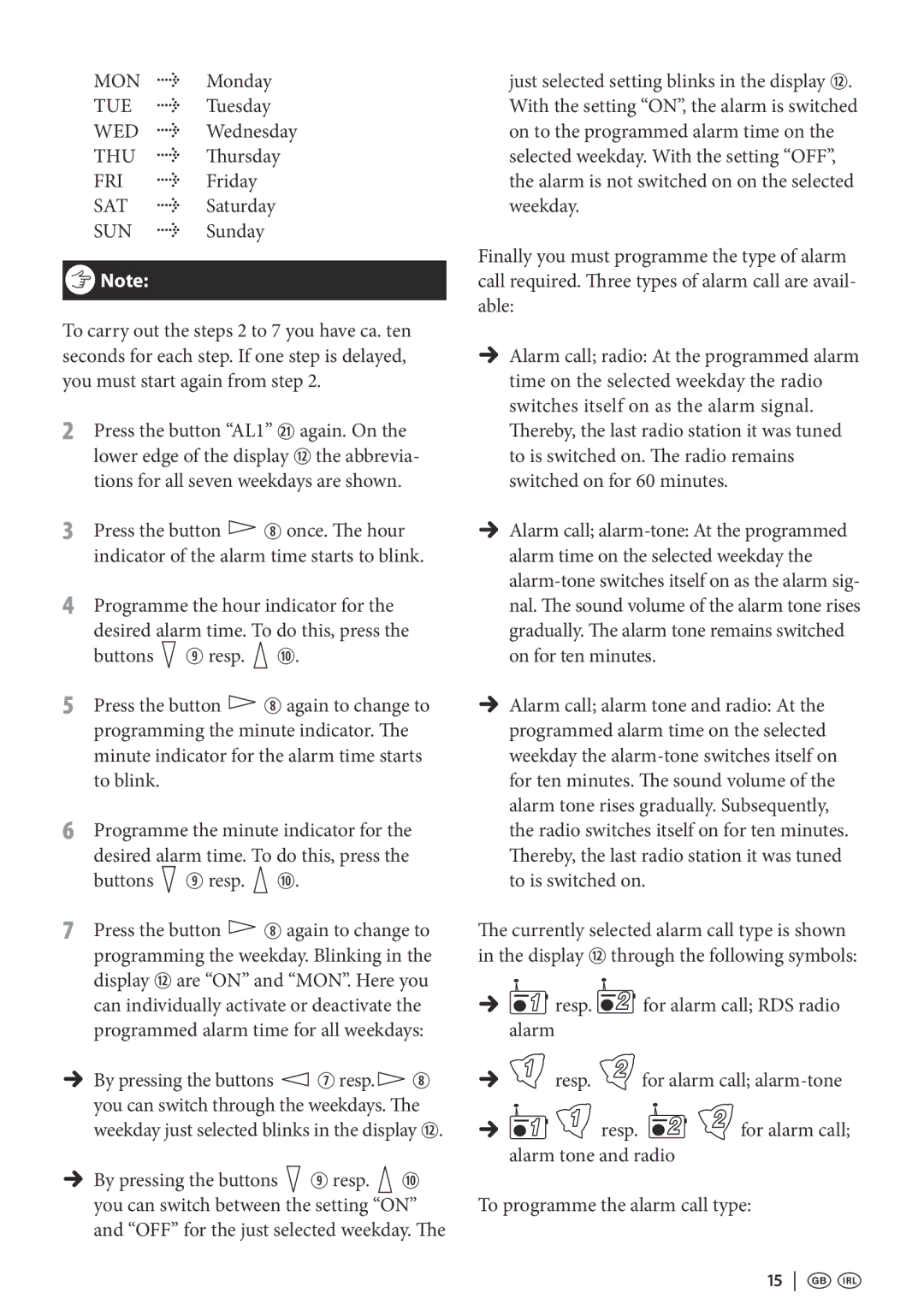 Kompernass KH 2295 operating instructions 15   