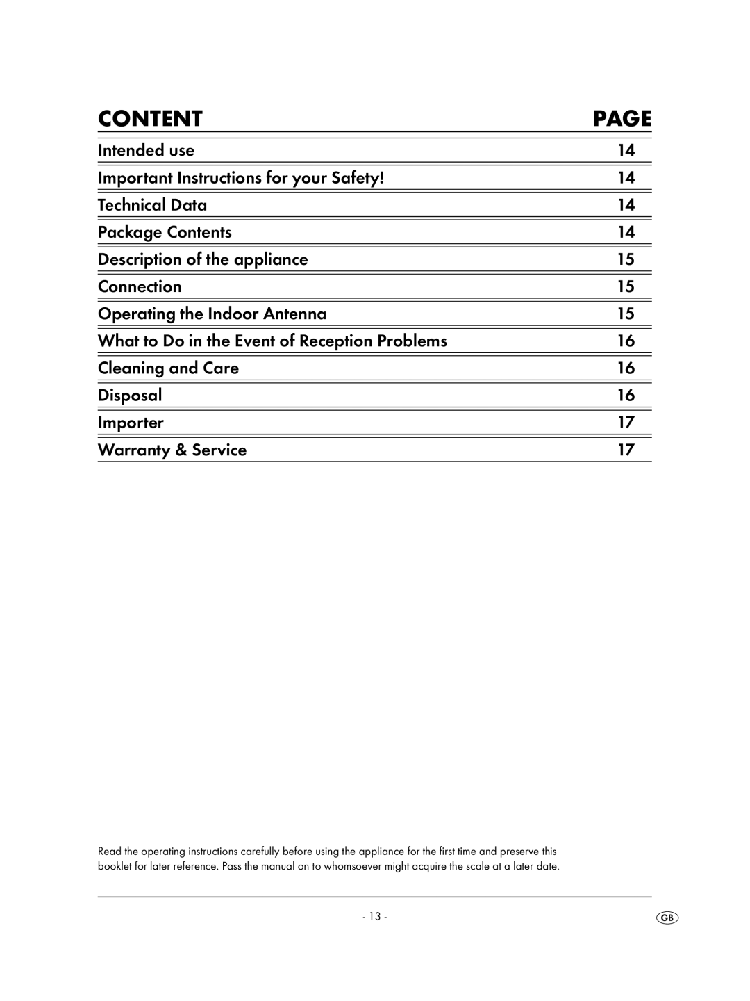 Kompernass KH 2329 manual Content 