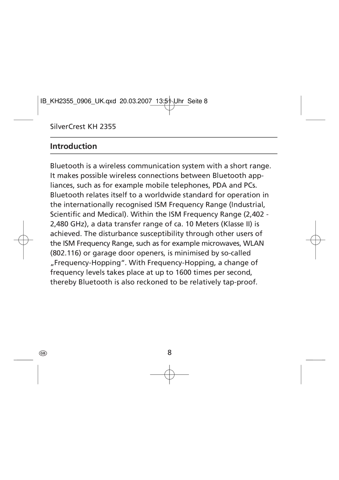 Kompernass KH 2355 manual Introduction 