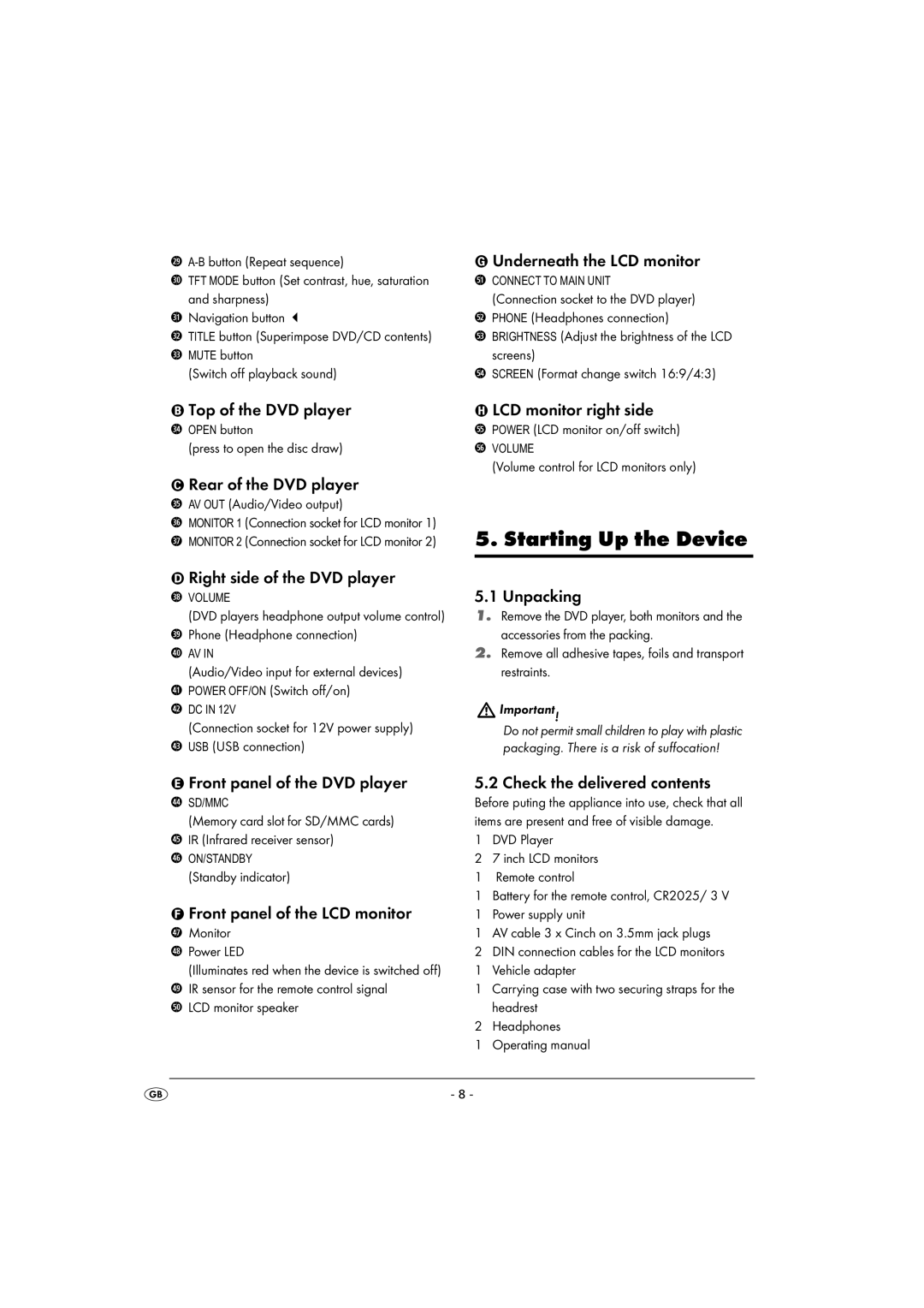 Kompernass KH 2360 instruction manual Starting Up the Device 