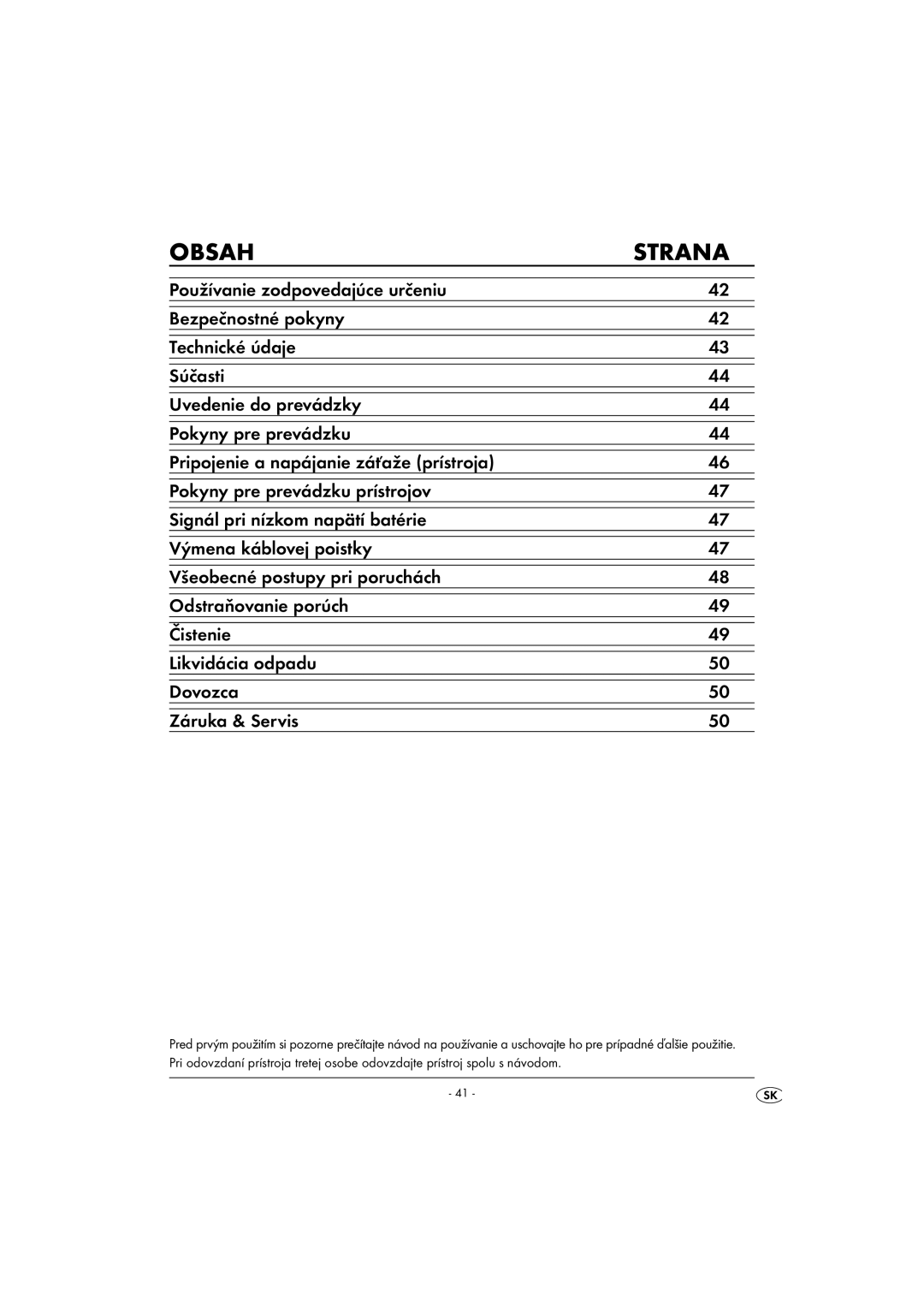 Kompernass KH 3900 manual Obsah Strana 