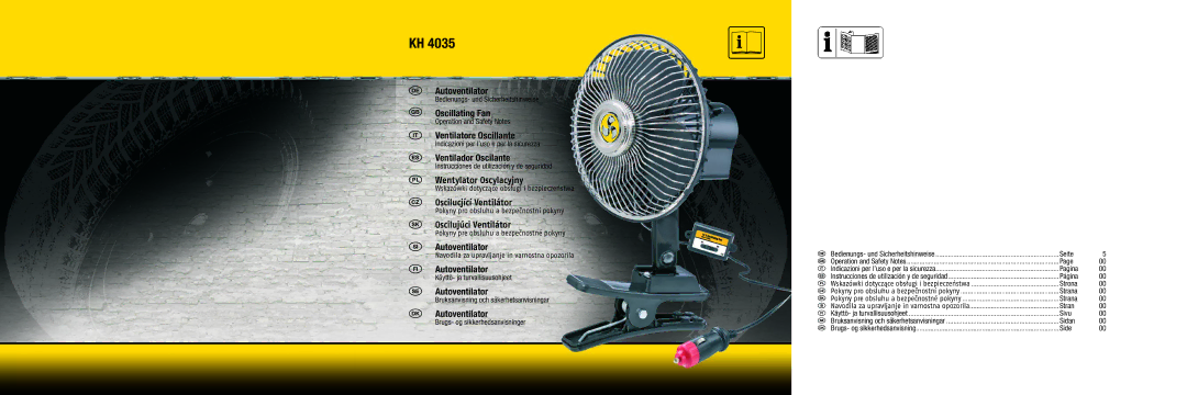 Kompernass KH 4035 manual Autoventilator 