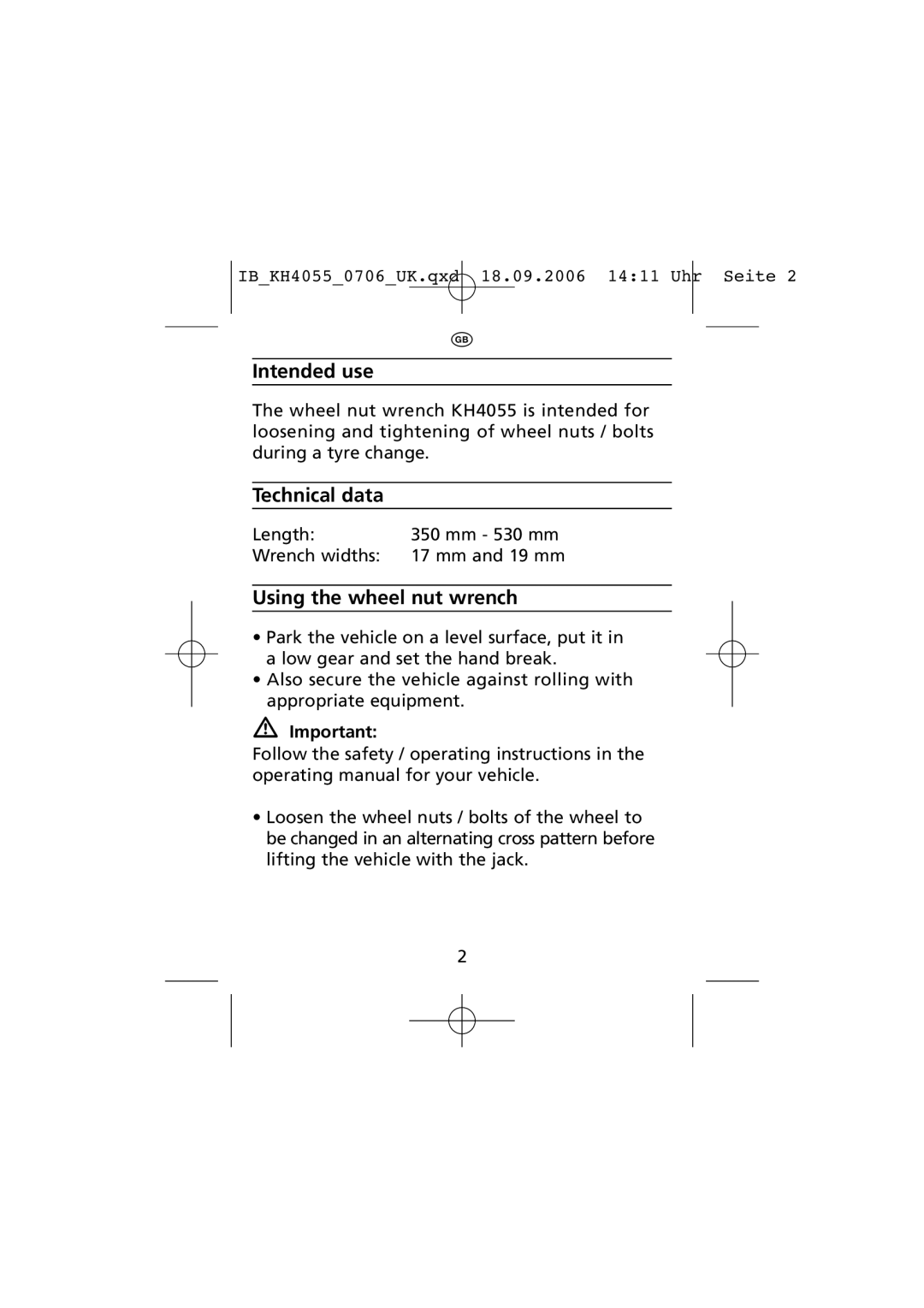 Kompernass KH 4055 manual Technical data 