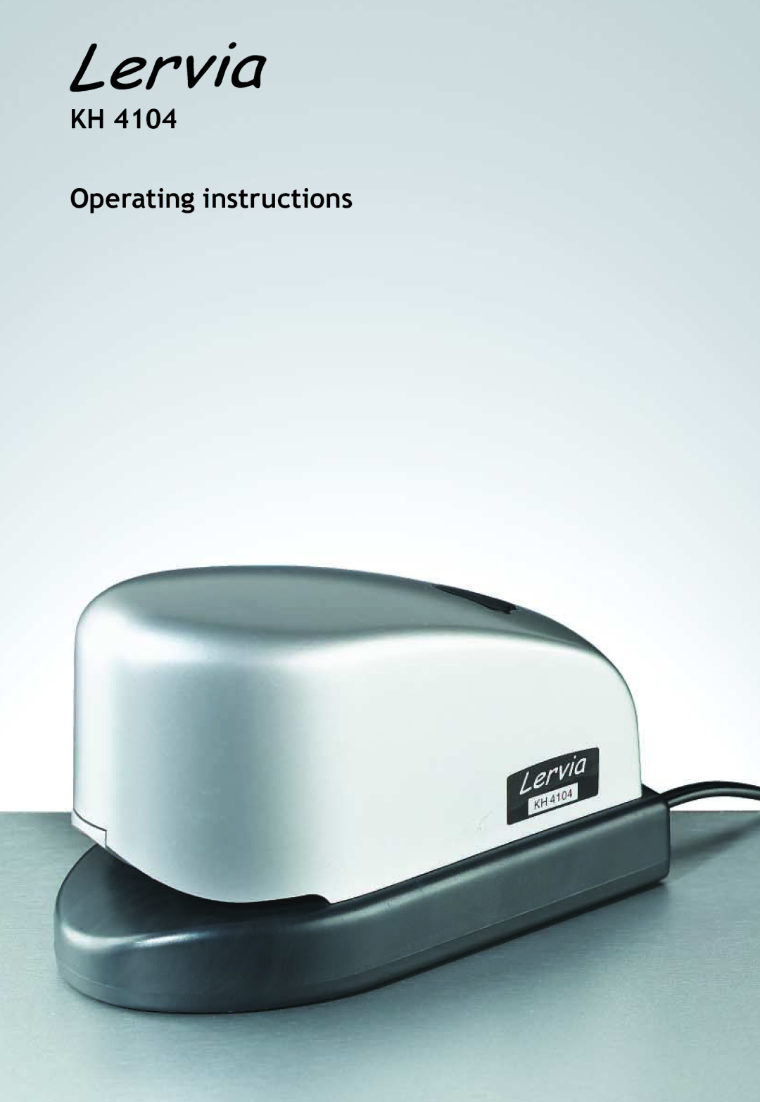 Kompernass KH 4104 operating instructions Operating instructions 