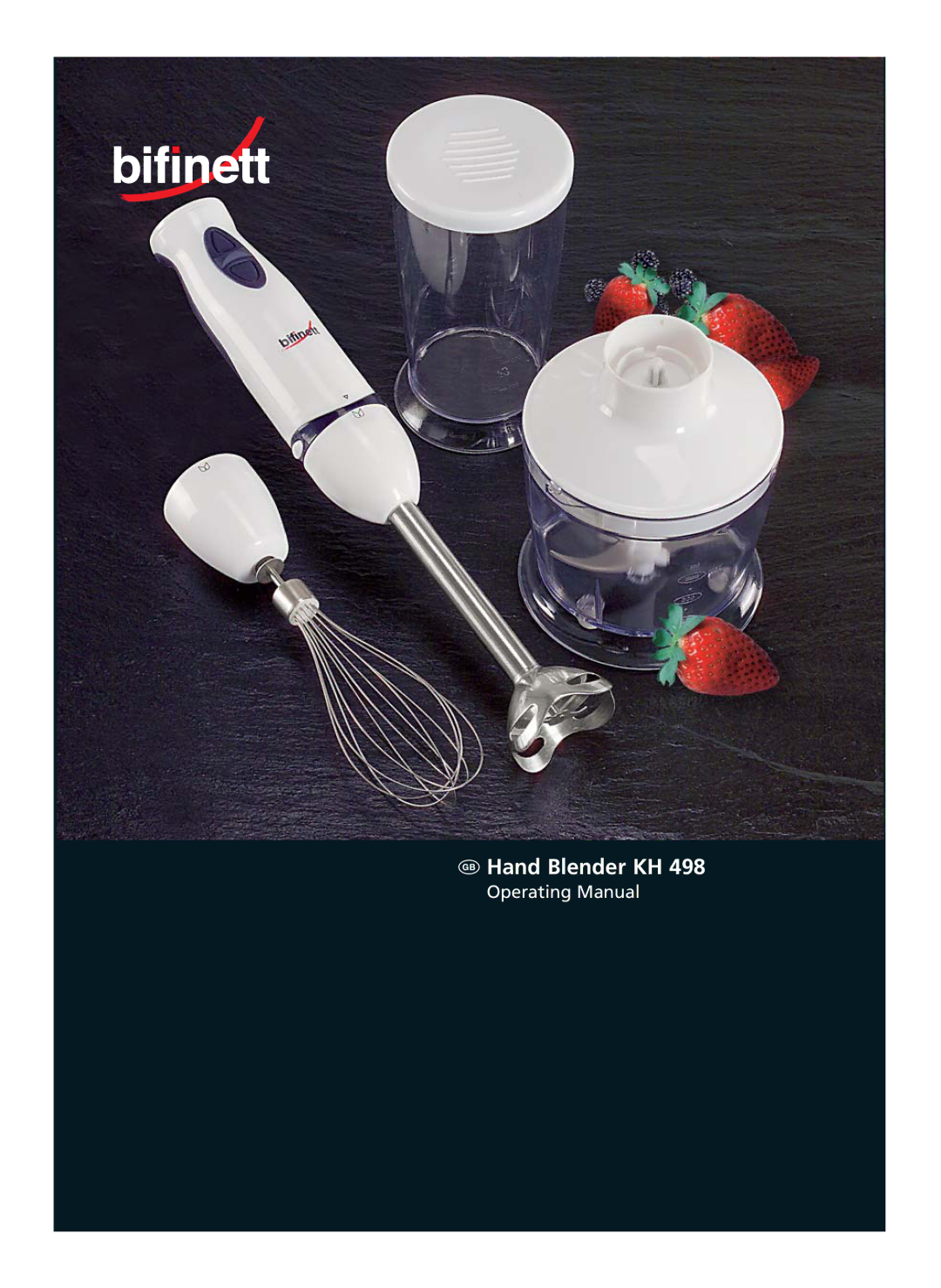 Kompernass KH 498 manual  Hand Blender KH 