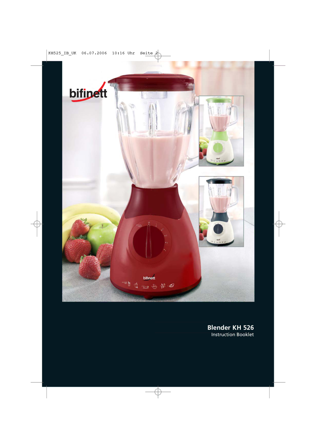 Kompernass KH 525 manual Blender KH 