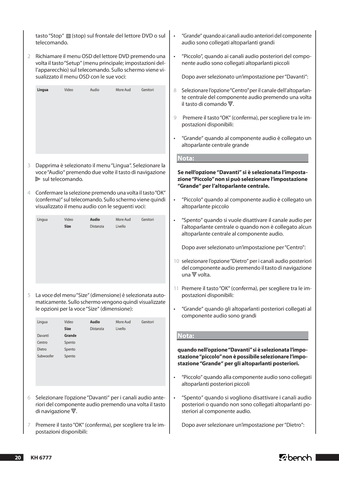 Kompernass KH 6777 manual Lingua 