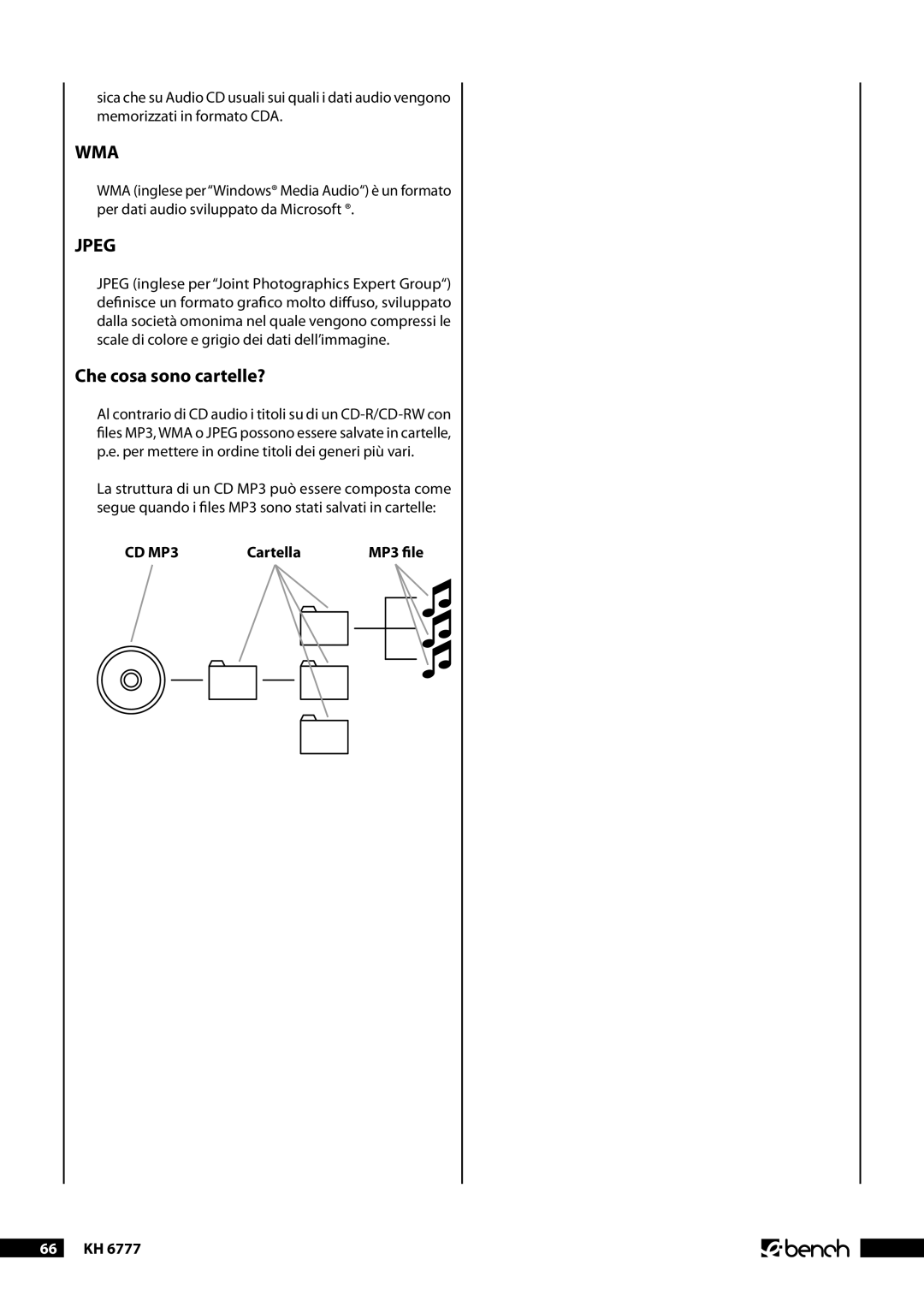 Kompernass KH 6777 manual Che cosa sono cartelle?, Cartella 