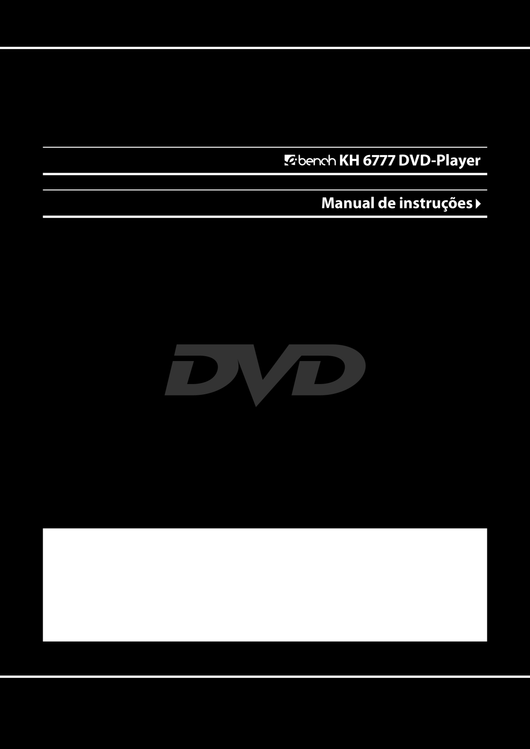 Kompernass KH 6777 manual KH  DVD-Player Manual de instruções 