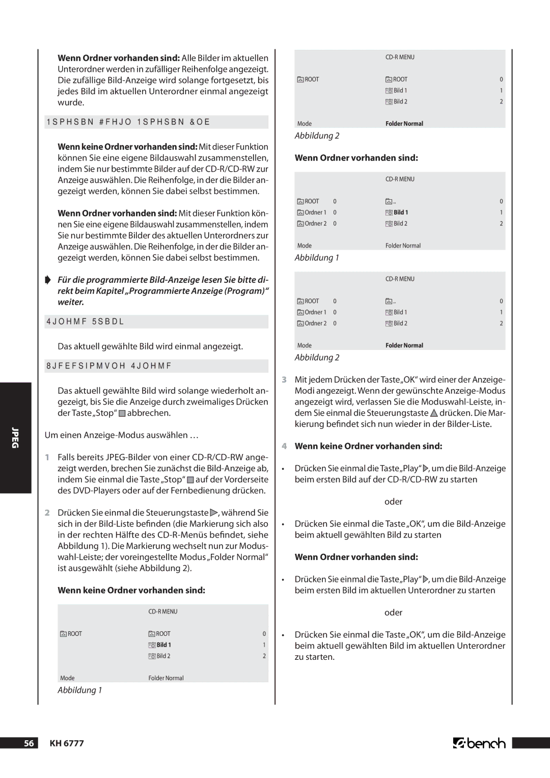 Kompernass KH 6777 manual Das aktuell gewählte Bild wird einmal angezeigt,  Kh 