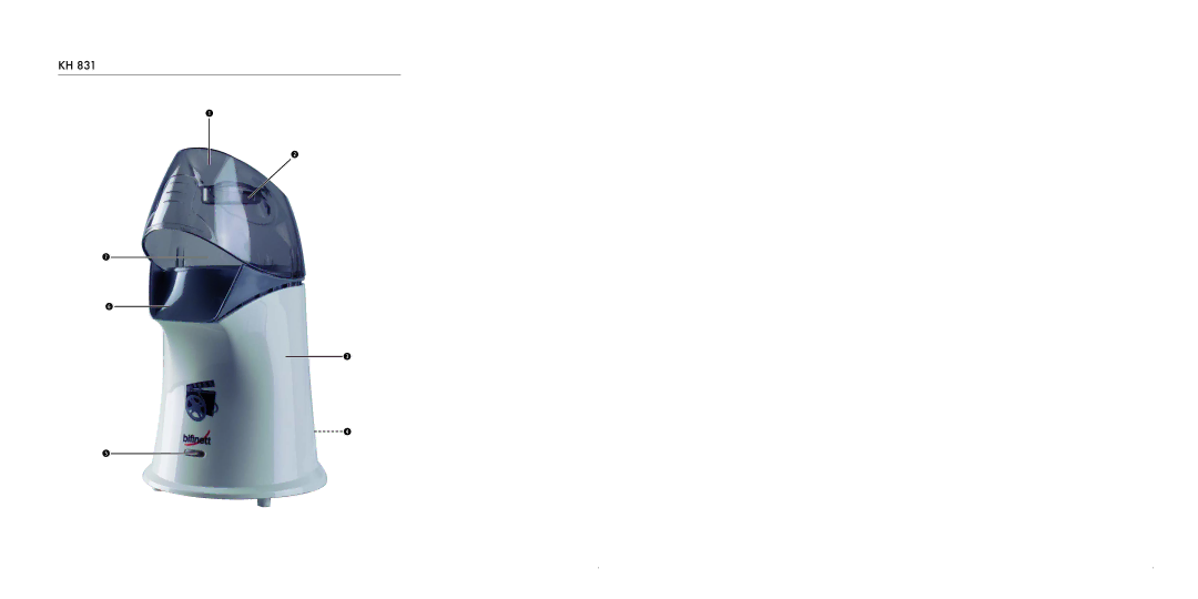 Kompernass KH 831 operating instructions 