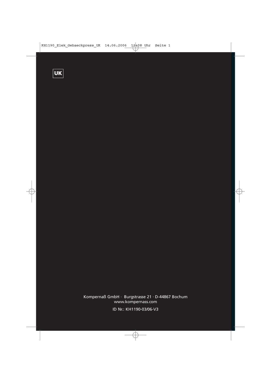 Kompernass manual KH1190ElekGebaeckpressUK 14.06.2006 1108 Uhr Seite 
