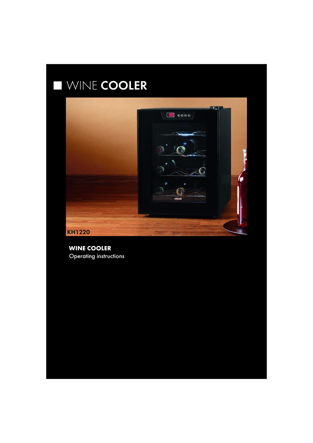 Kompernass KH1220 manual Wine Cooler 