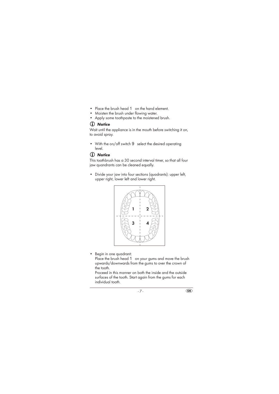 Kompernass KH123 operating instructions 