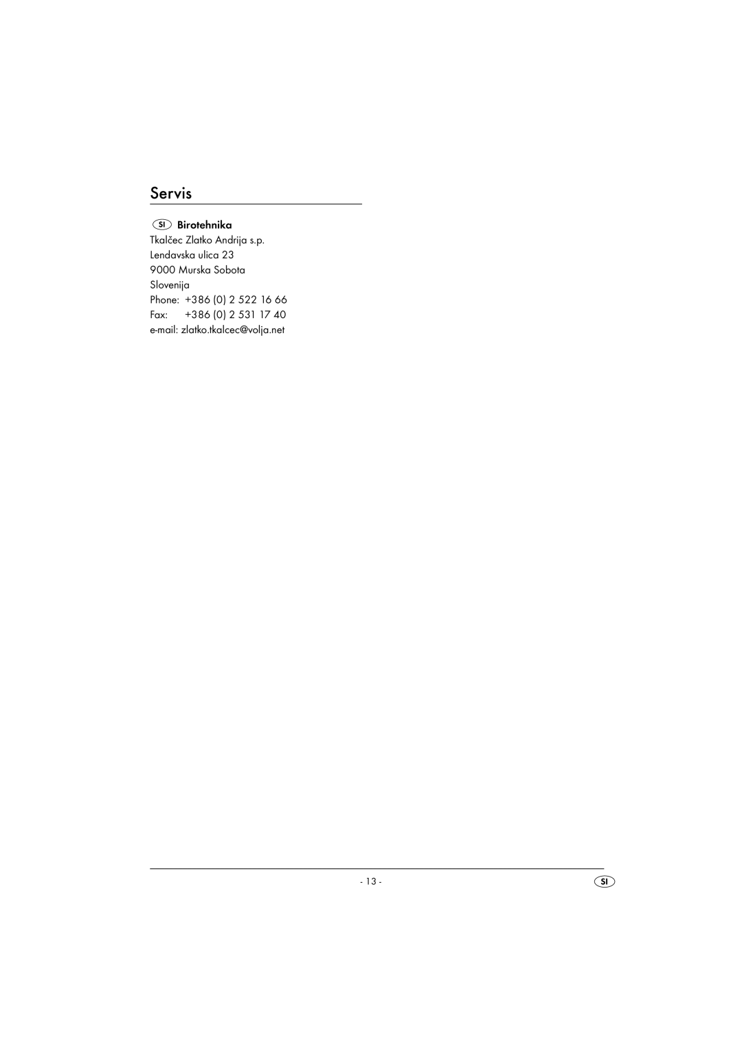 Kompernass KH4102-03/08-V1 operating instructions Servis 