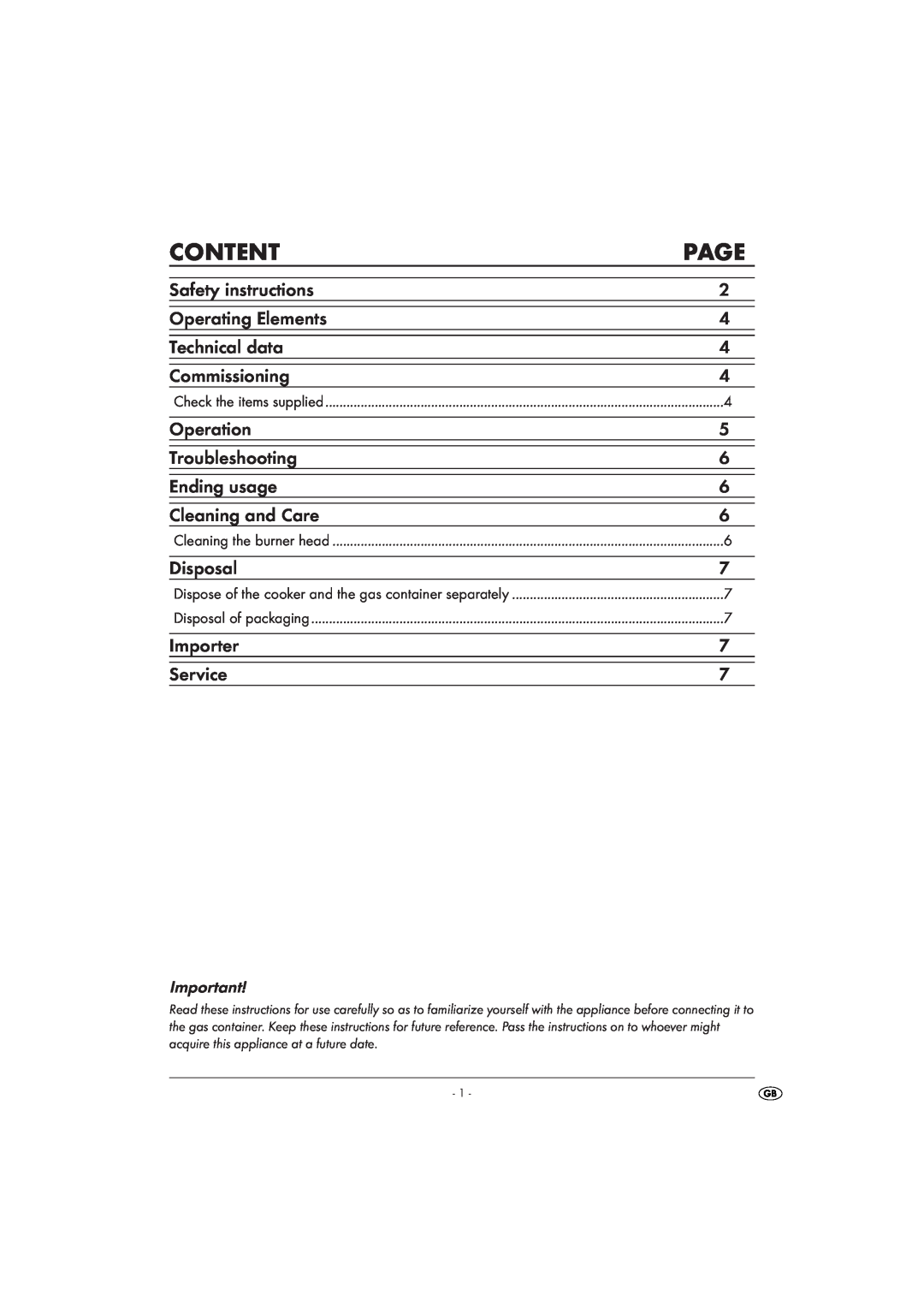 Kompernass KH4202 manual Content, Page 