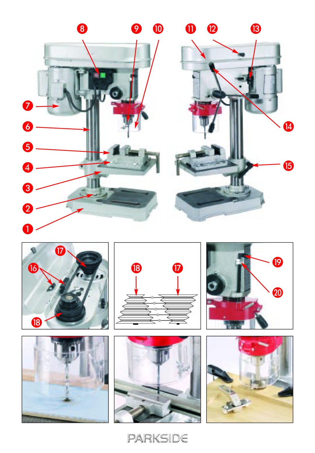 Kompernass PTBM 350-13 manual 