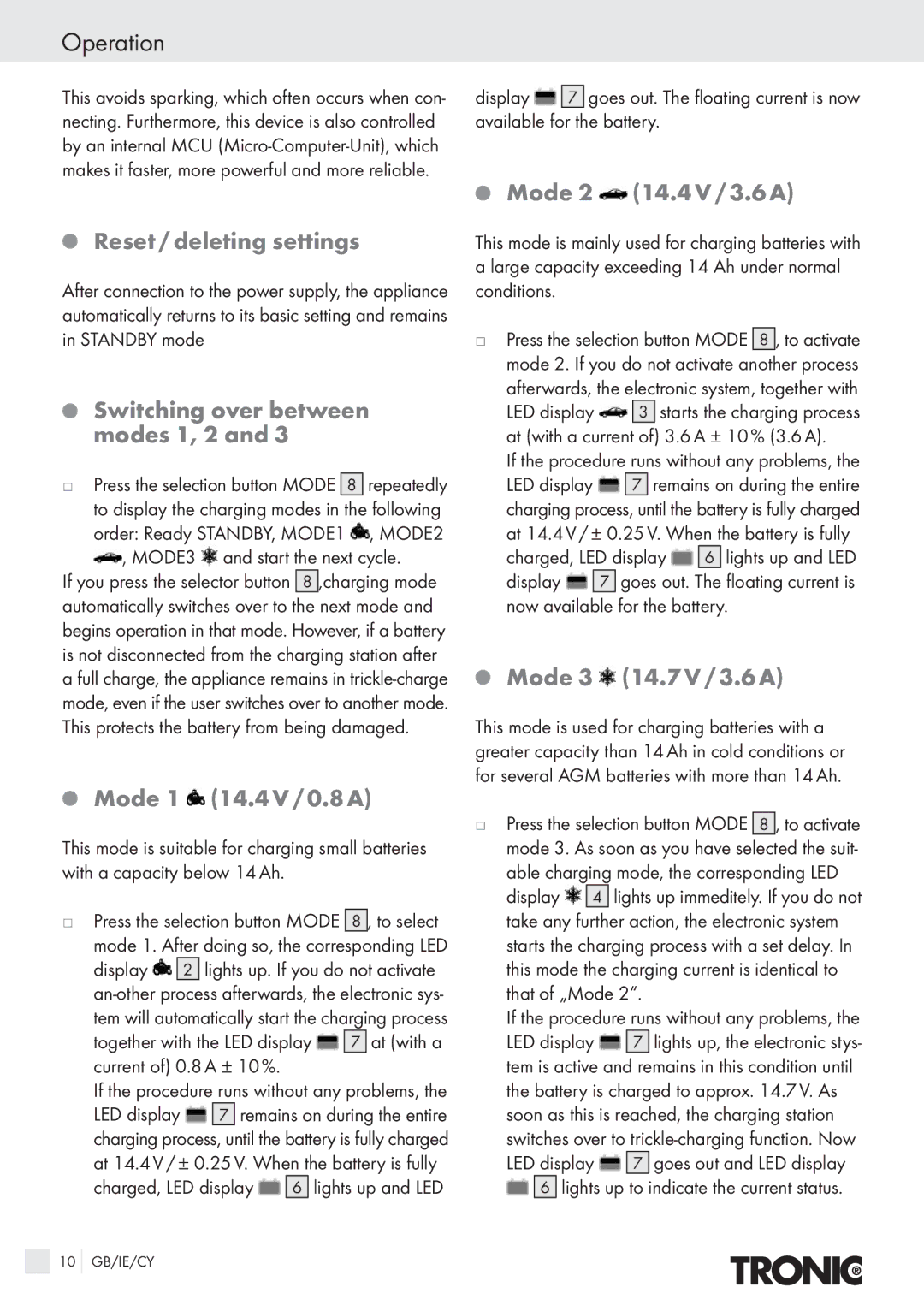 Kompernass T4X manual Operation 