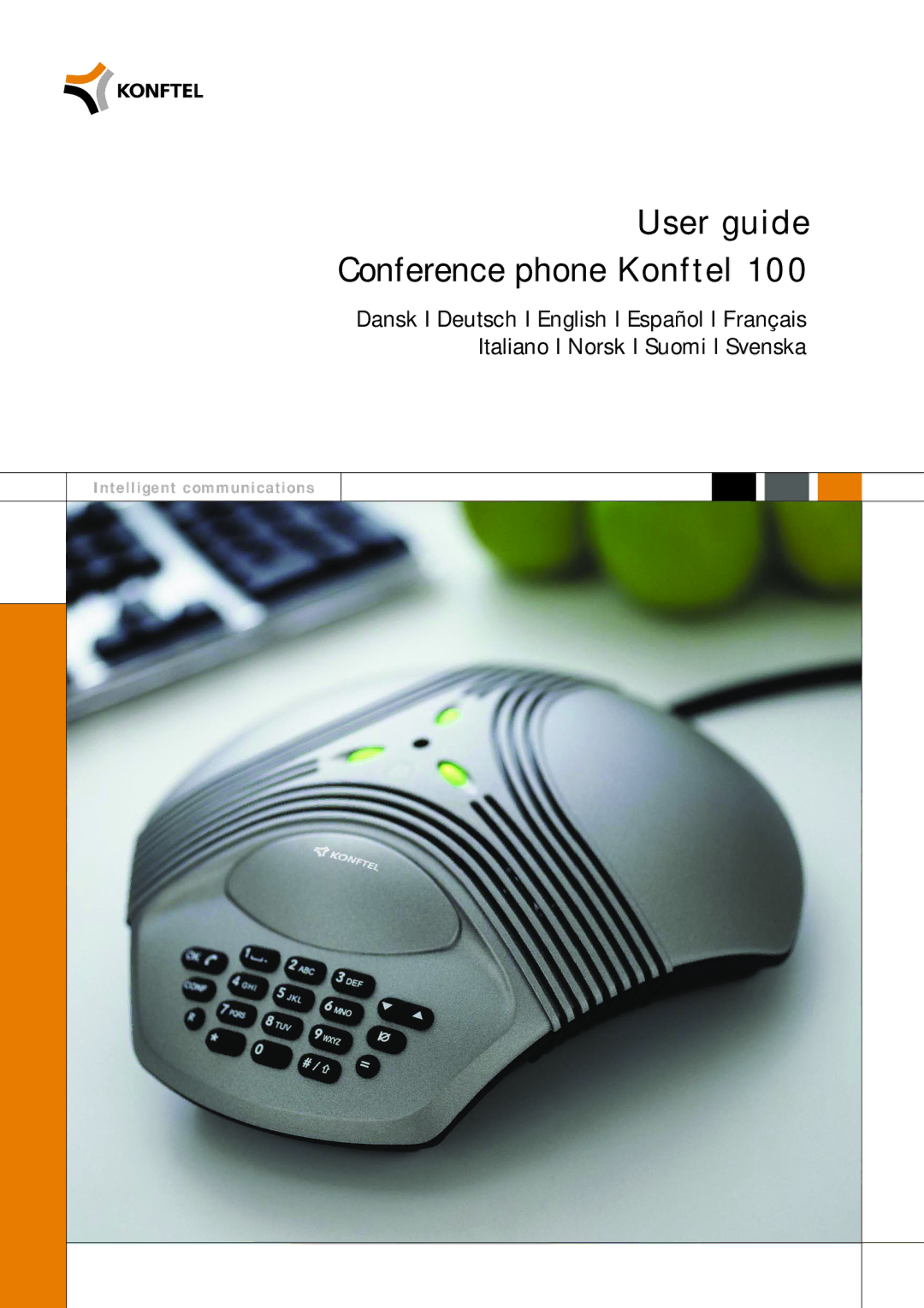 Konftel 100 manual User guide Conference phone Konftel 