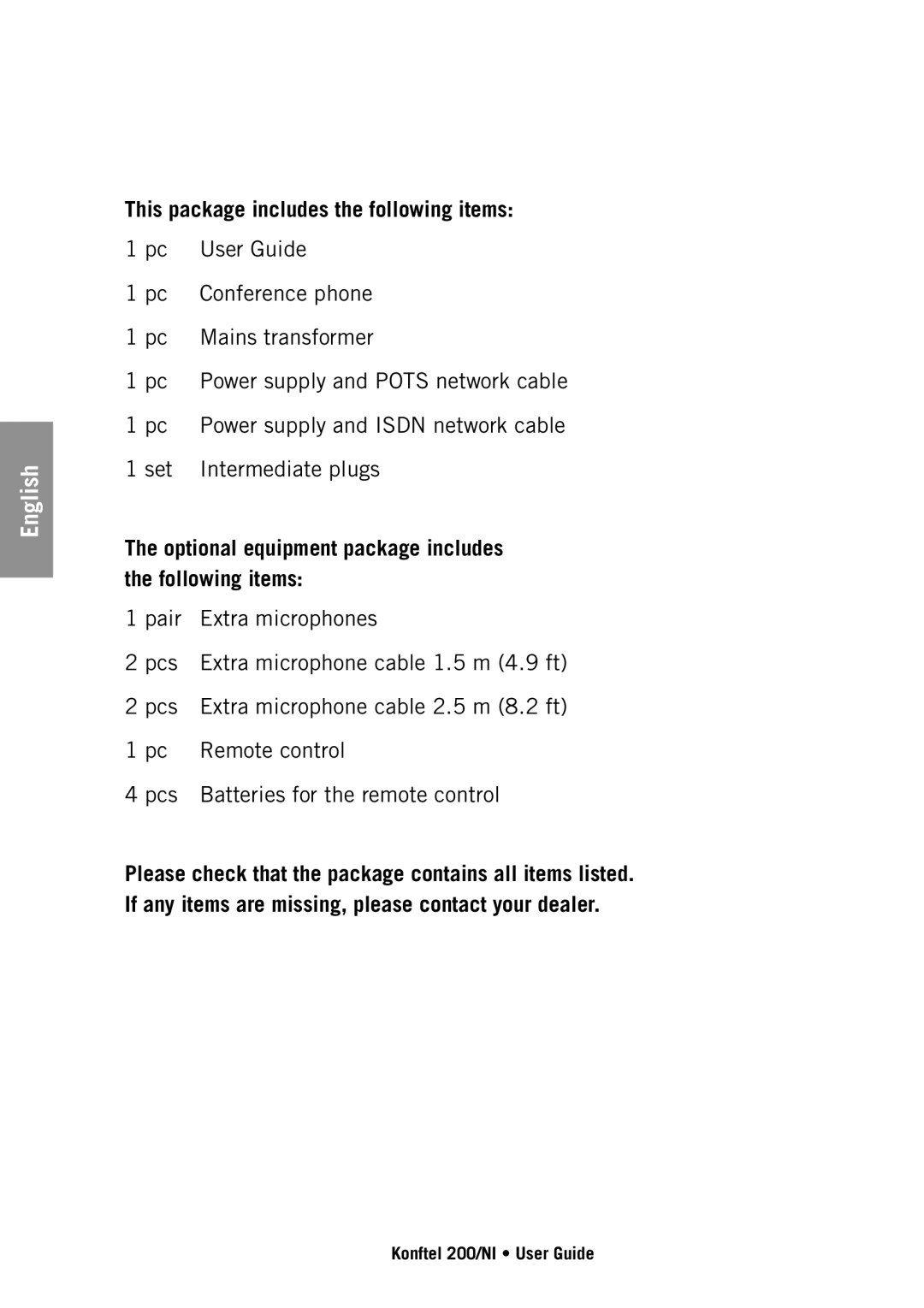 Konftel 200NI manual English 