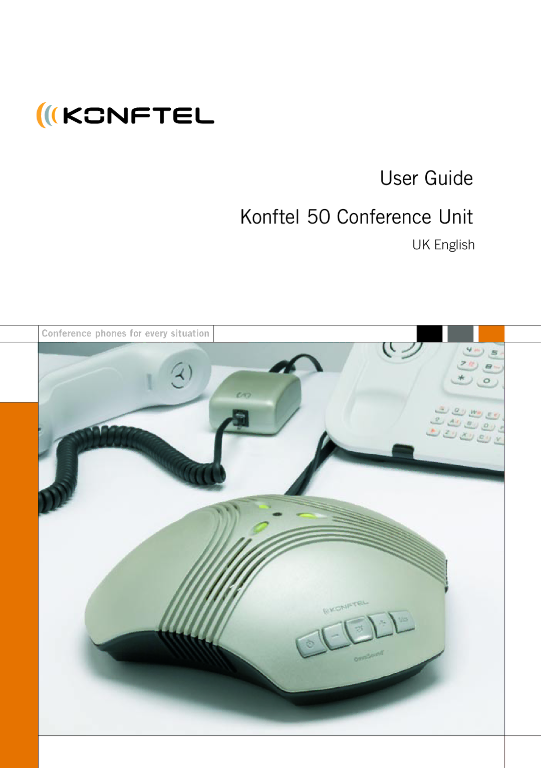 Konftel manual User Guide Konftel 50 Conference Unit 