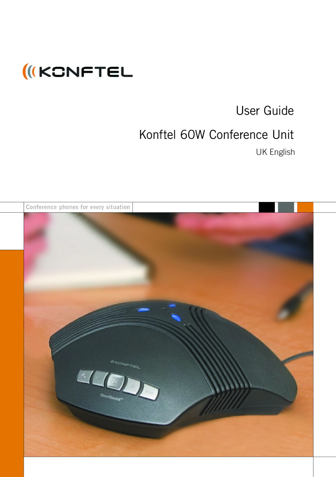 Konftel manual User Guide Konftel 60W Conference Unit 