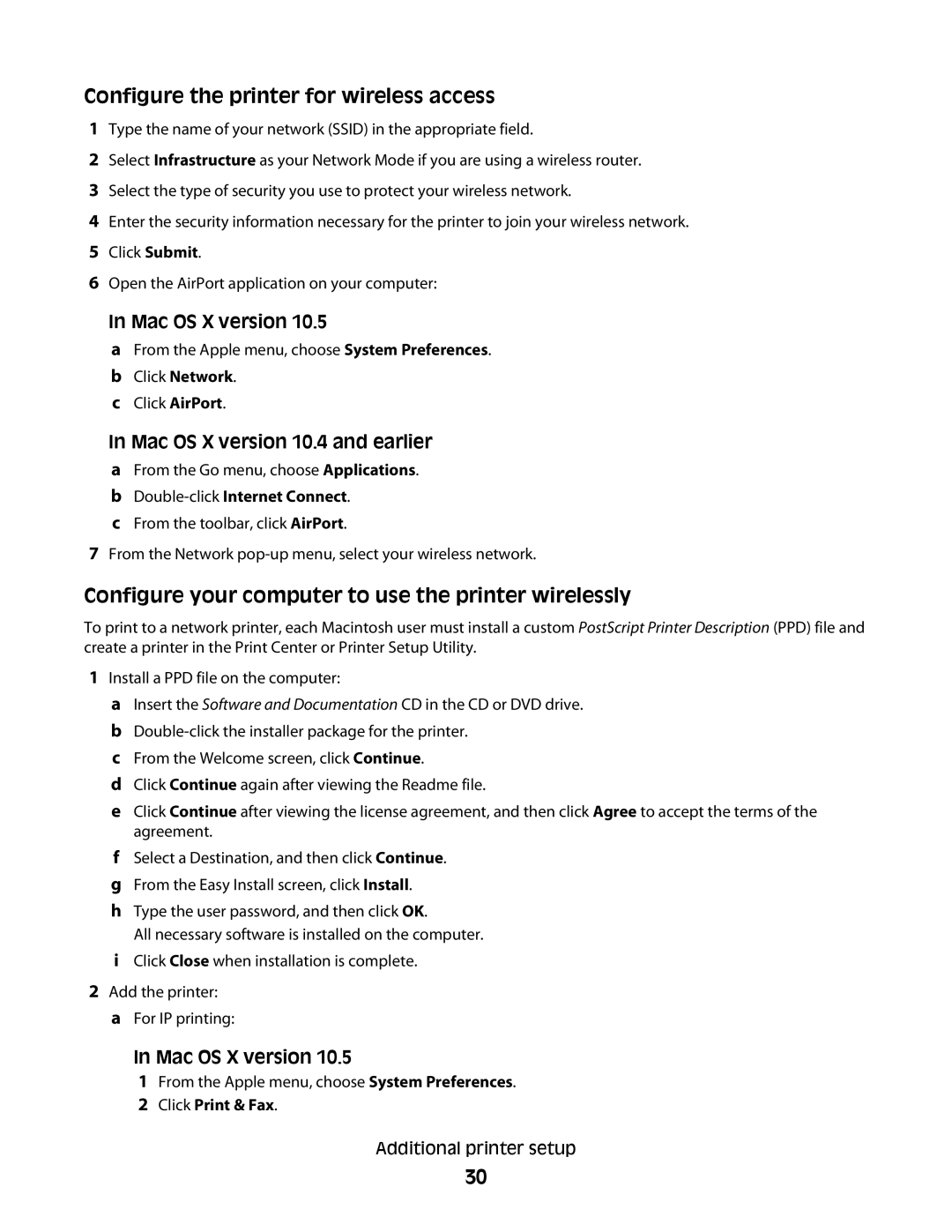 Konftel G510-7276-00 Configure the printer for wireless access, Configure your computer to use the printer wirelessly 