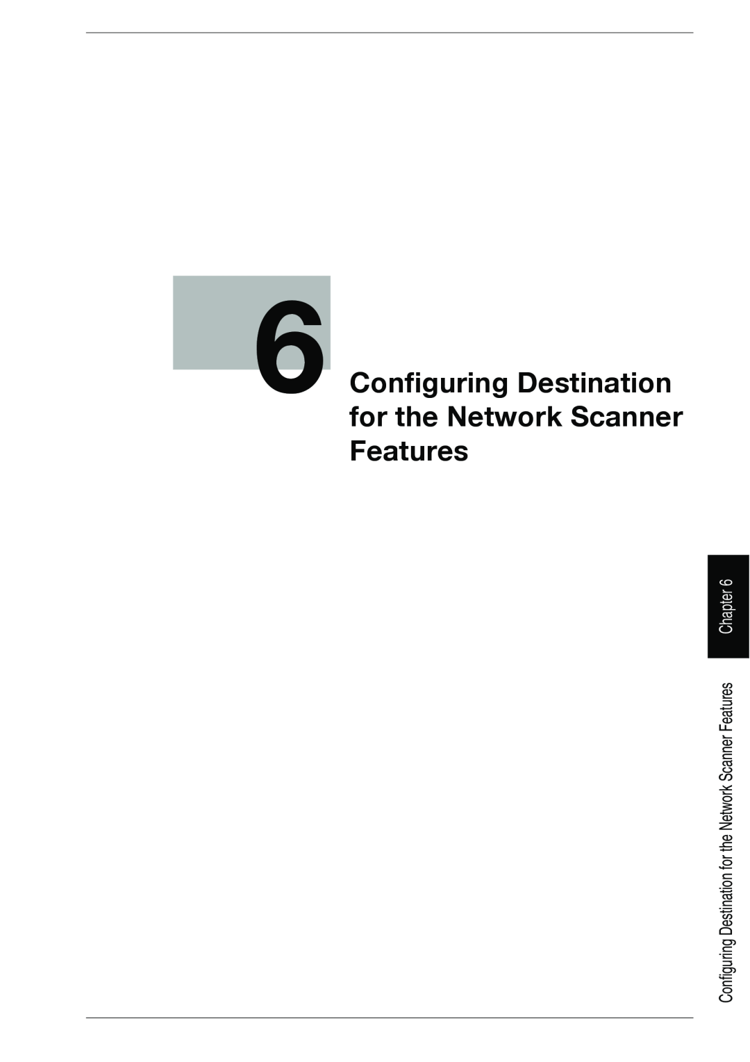 Konica Minolta 1050E appendix Configuring Destination for the Network Scanner, Features, Chapter 