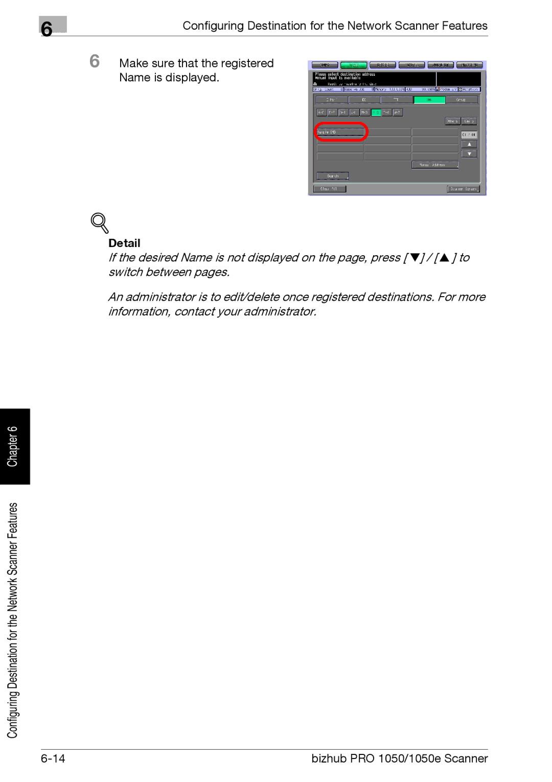 Konica Minolta 1050E appendix Detail 