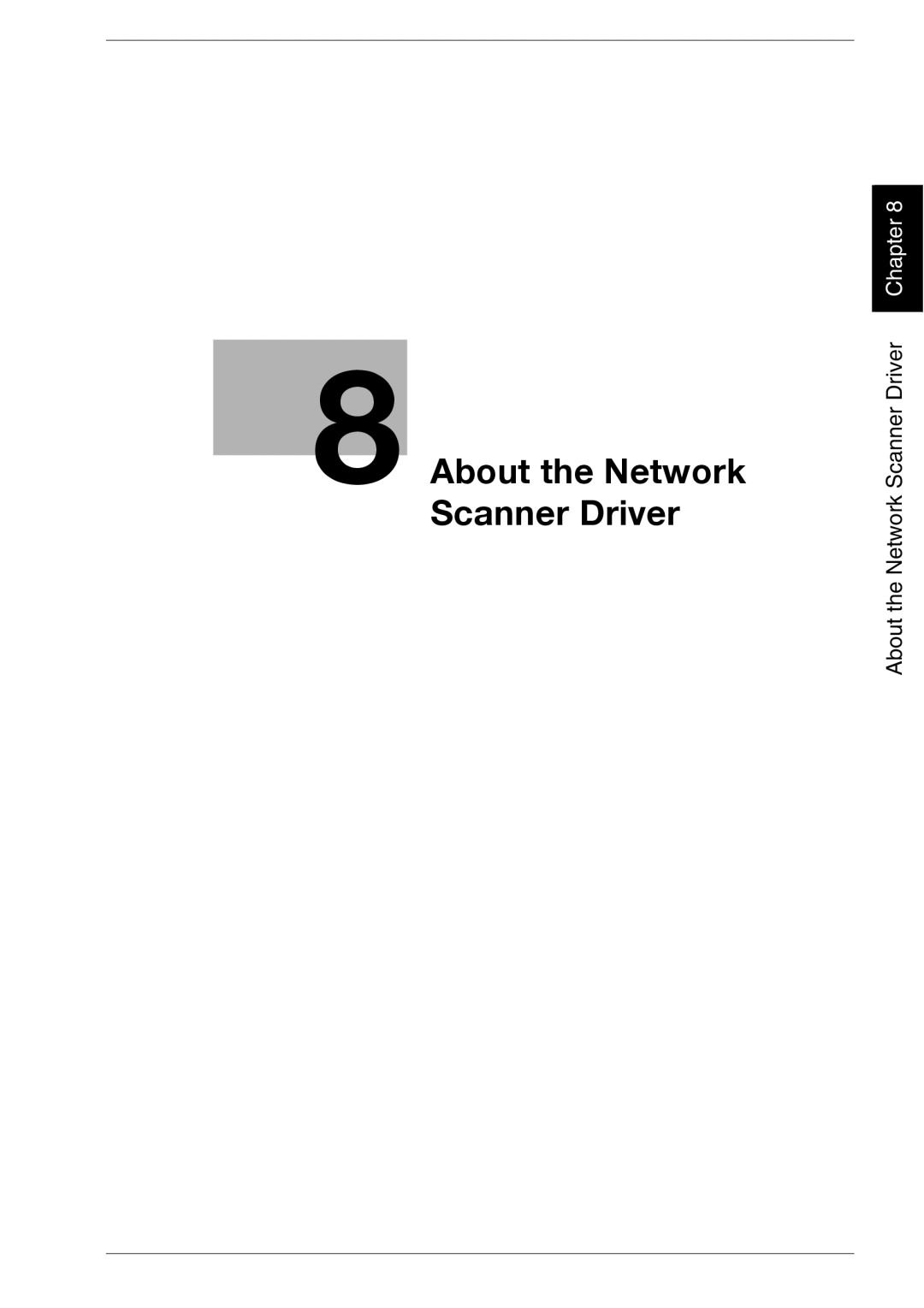 Konica Minolta 1050E appendix About the Network Scanner Driver 