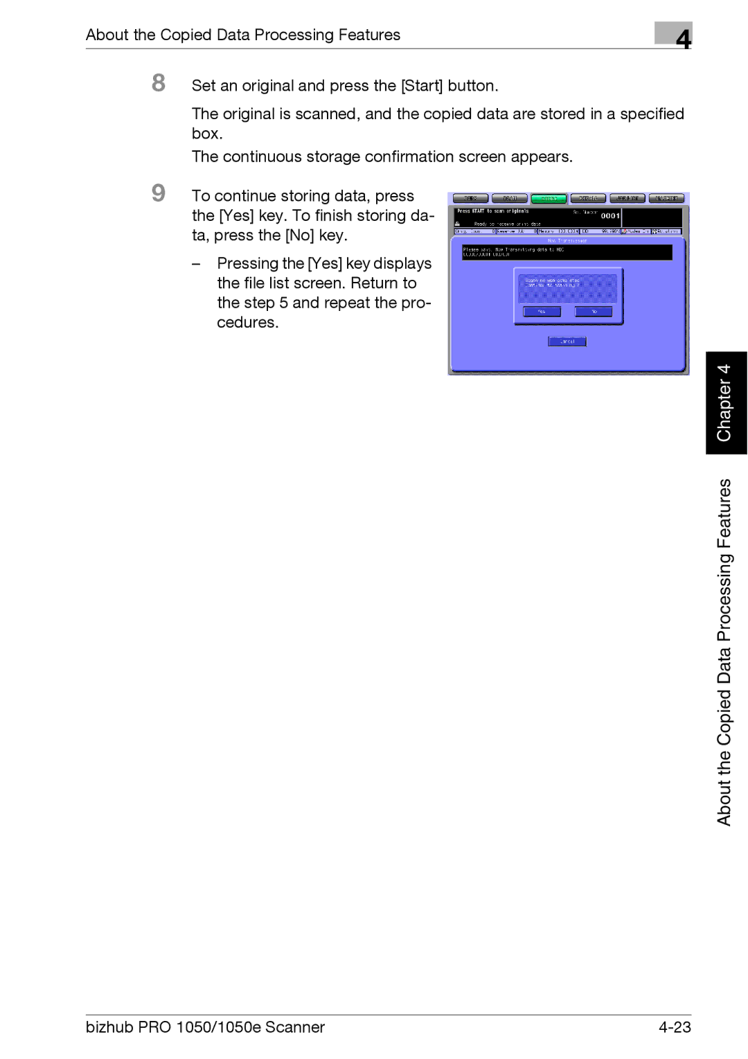 Konica Minolta 1050E appendix Chapter 