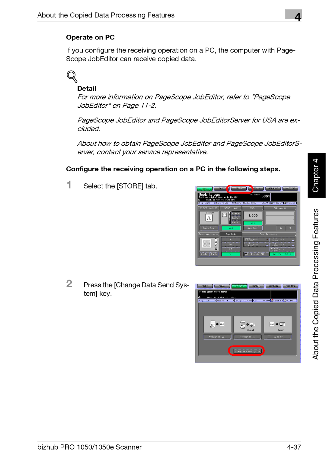 Konica Minolta 1050E appendix Operate on PC 