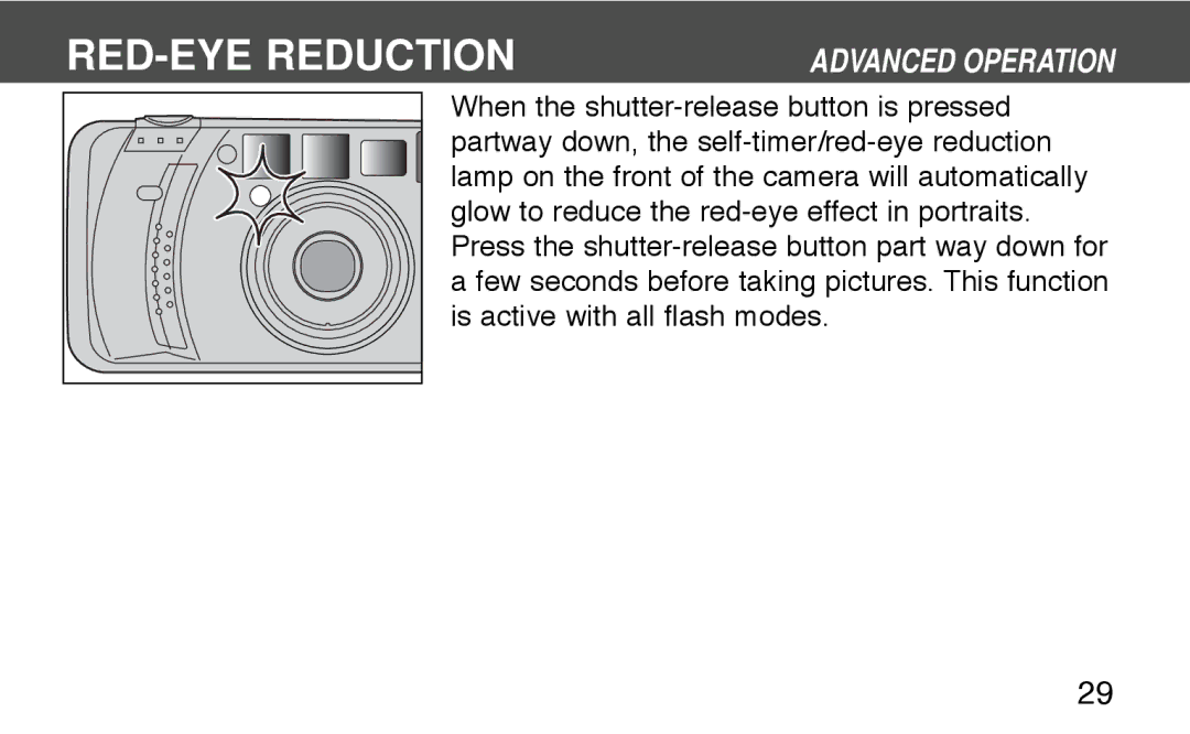 Konica Minolta 130C instruction manual RED-EYE Reduction 