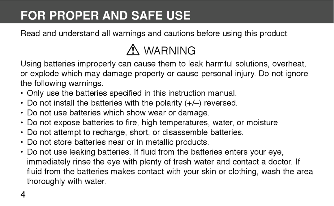 Konica Minolta 130C instruction manual For Proper and Safe USE 