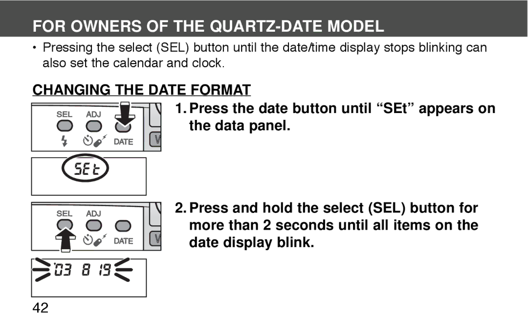 Konica Minolta 130C instruction manual Changing the Date Format 