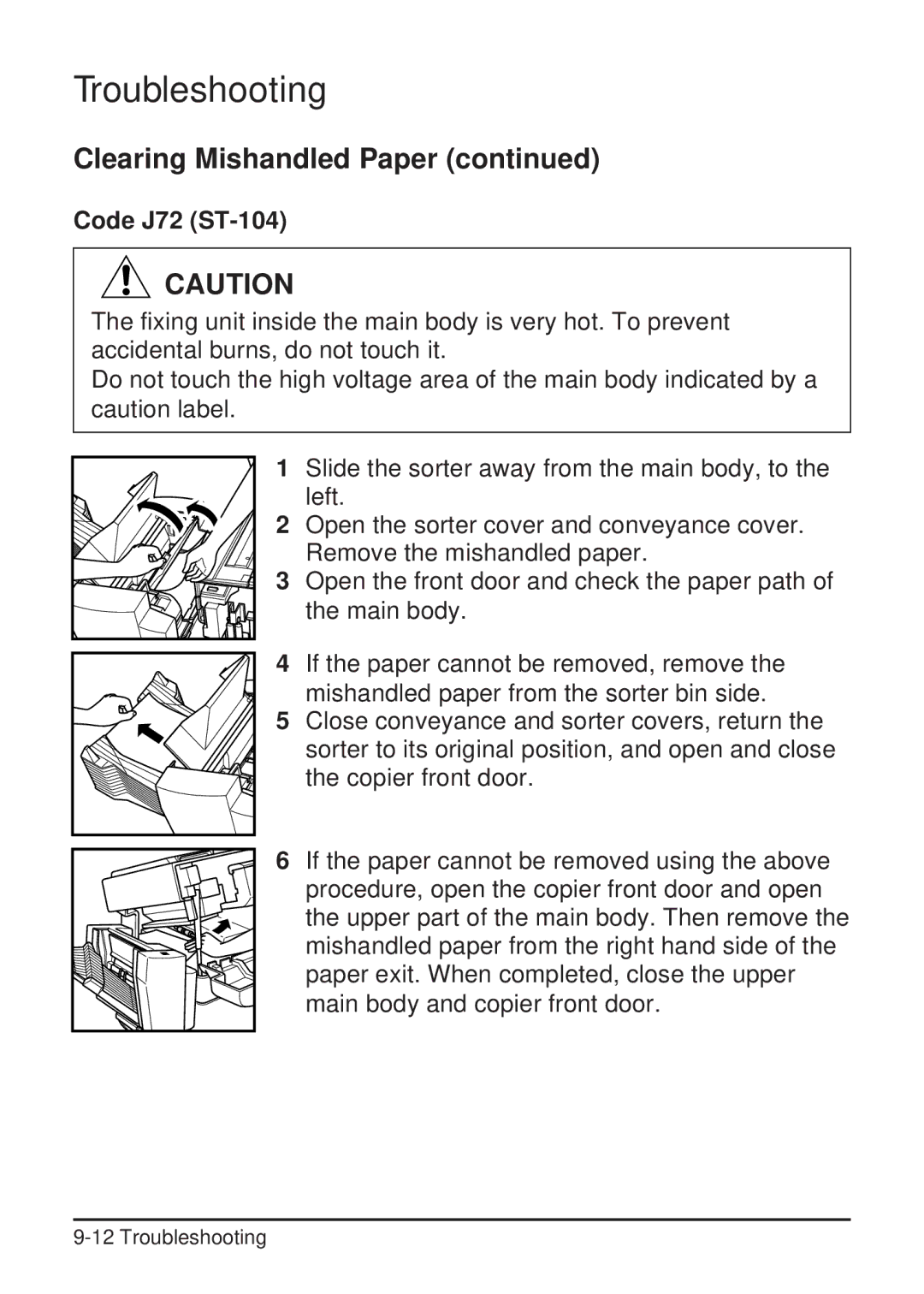 Konica Minolta 2223 user manual Code J72 ST-104 