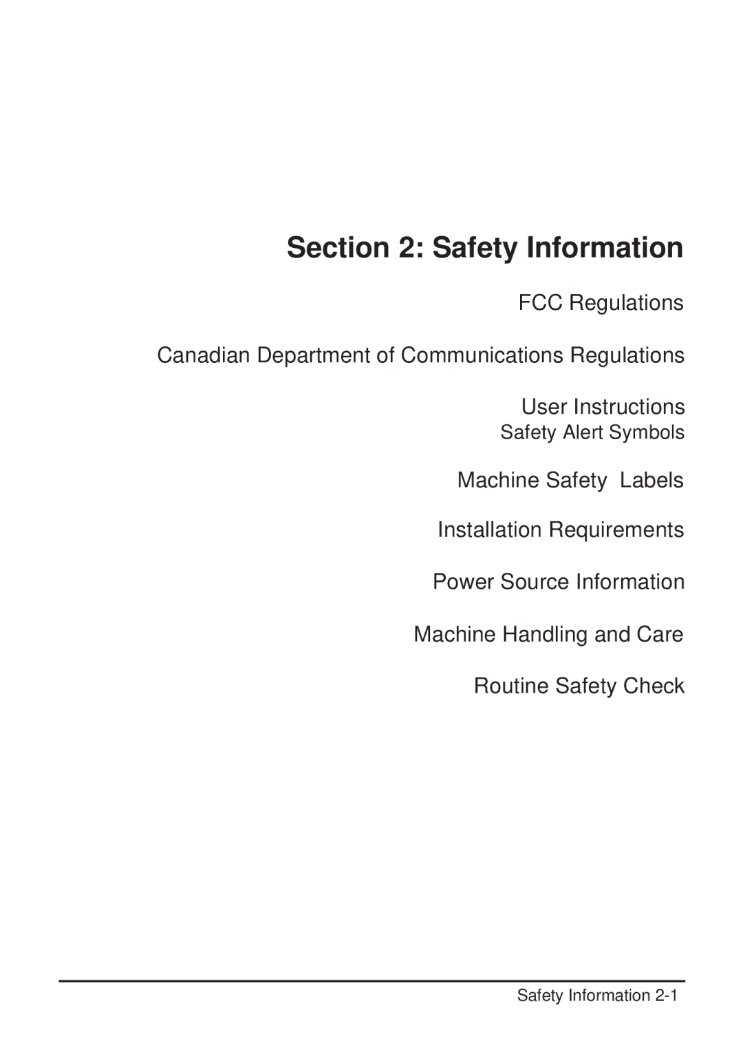 Konica Minolta 2223 user manual Safety Information 