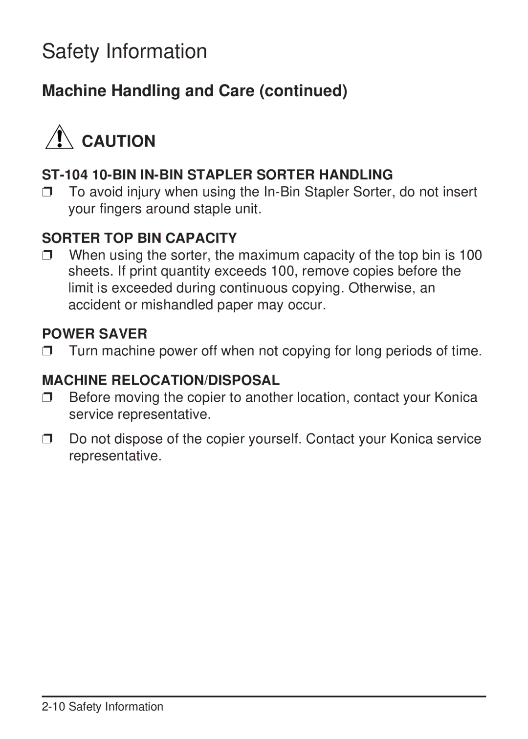 Konica Minolta 2223 user manual Power Saver 