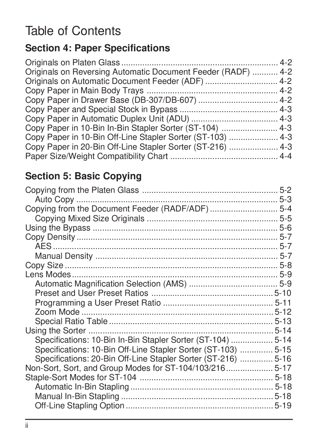 Konica Minolta 2223 user manual Paper Specifications, Basic Copying 