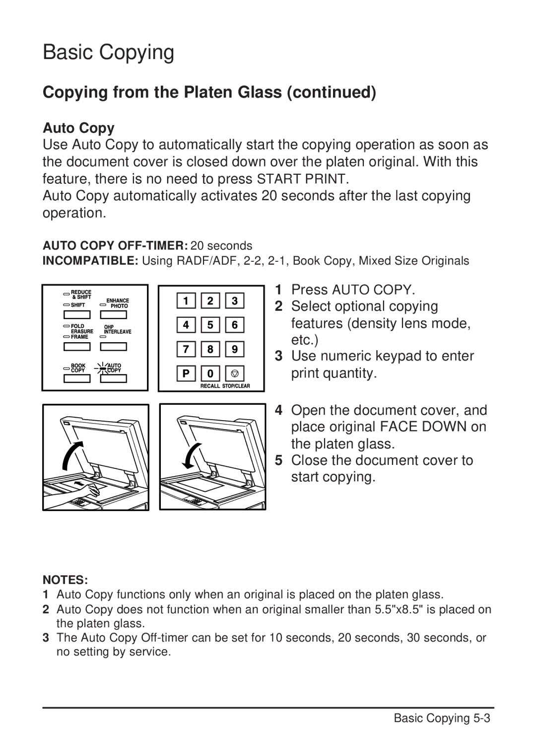 Konica Minolta 2223 user manual Auto Copy 